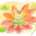 Children Nursery Watercolor Print Wall Art Elephant Thumbelina 8 x 6 AndiLucasArt