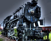 Old Train Engine Photo - 18x24 matted