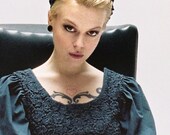 FLEMISH FETISH - Headband/Belt/Long Necklace Peacock Blue Accessory
