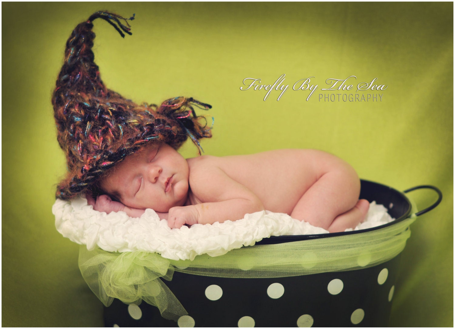 Halloween witch baby hat, perfect newborn photo prop and Halloween costume
