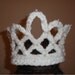 Baby Girl Princes Crown, pink, multicolored or white crochet baby hat, perfect newborn photo prop.
