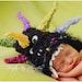 Mohawk  Dragon baby hat, perfect newborn photo prop and Halloween costume