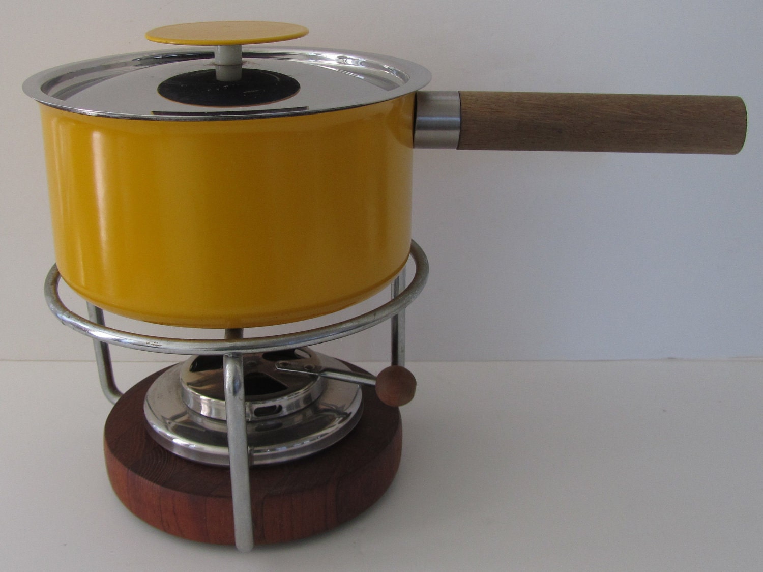 Vintage Enamelware Fondue Set