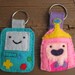 Adventure Time BMO or Princess Bubblegum Keychain