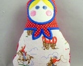 Babushka Decoration made with Cath Kidston Fabric