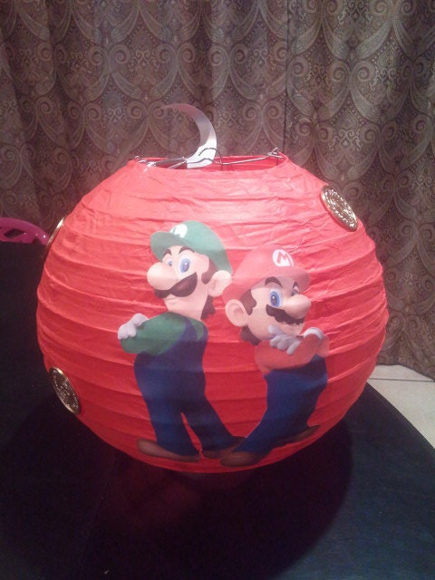 Super Mario Inspired Birthday Paper Lantern
