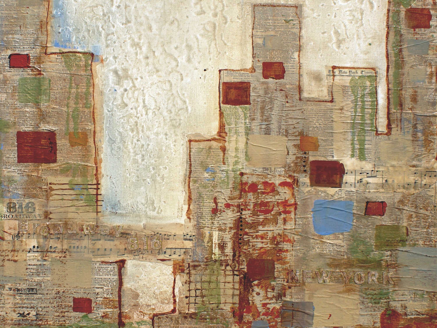 Broadway. Canvas print 30" x 40"