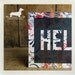 Hello. Note Cards (Set of 5) -- (Simple, Vintage-Style, Typography, Flowers, Orange, Gray, Gift Under 10, Bold, Modern, Spring)