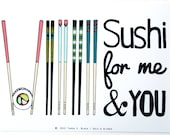 Sushi for Me & You - Illustration by: Taren S. Black