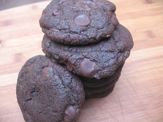 Vegan Double Dark Chocolate Mocha Cookie Recipe -- 50% Proceeds to Charity