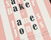 Modern Vintage Wedding Invitation Cards