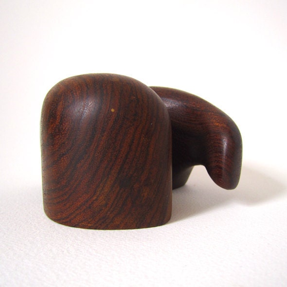 Don Shoemaker Modernist Wood Salt and Pepper Set