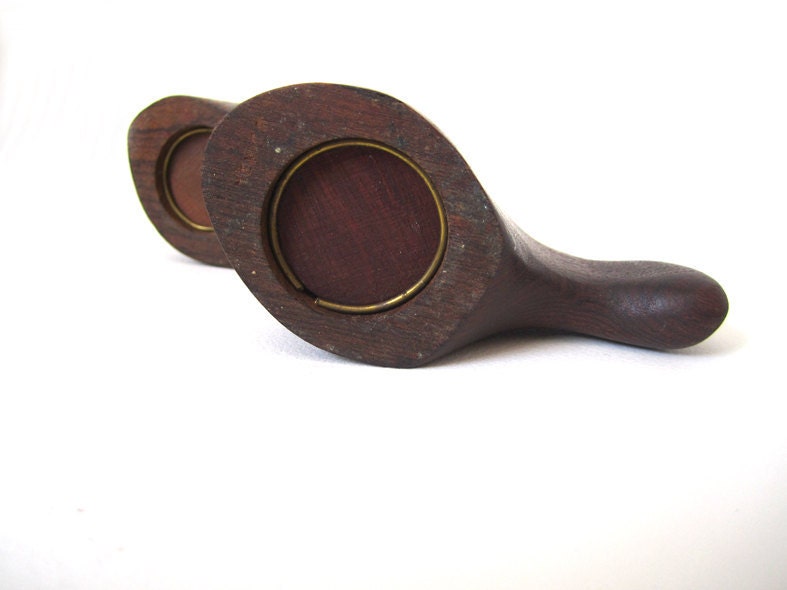Don Shoemaker Modernist Wood Salt and Pepper Set