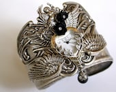Steampunk Watch - Gothic Women's Cuff Watch - Gothic Jewelry