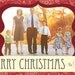 Custom Personalized Christmas Photo Card, Red & Creme, Vintage