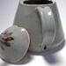 RESERVED - Acorn closed form ceramic teapot - light blue