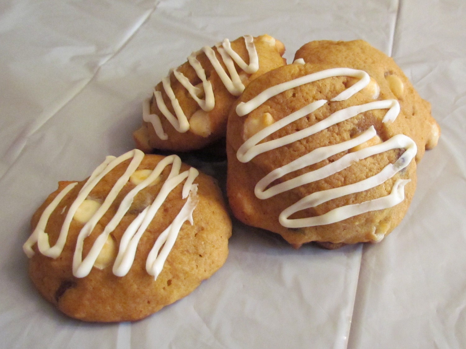 White Chocolate Pumpkin Dream Cookies