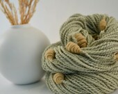 Golden Meadows beehive handspun art yarn - 85 Yards