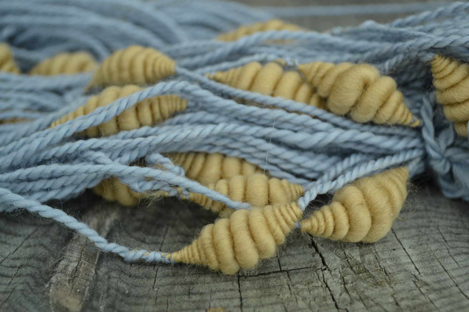 Clouds and Sunshine beehive art yarn - 100 Yards