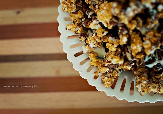 Triple Chocolate Caramel Popcorn