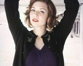Sequin Butterfly Vintage Sweater beaded jacket