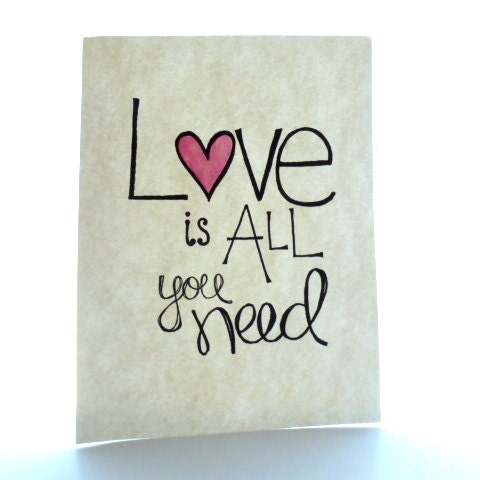 love is all you need 9x12 ORIGINAL