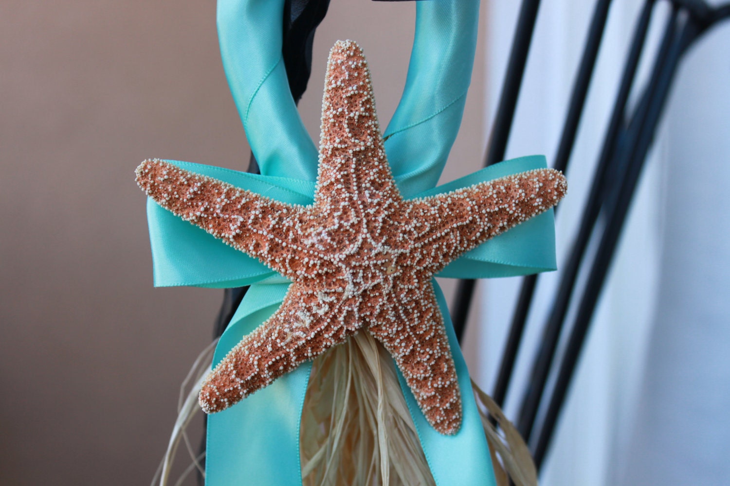 Beach Wedding Chair or Aisle Starfish Decor- Customizable