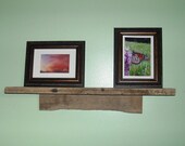 Barn Wood Floating Wall Shelf / Book Shelf / Spice Shelf 24" rustic reclaimed wood Farmhouse Chic eco friendly shelf