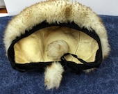 Vintage Mink Eskimo Hat with Poms