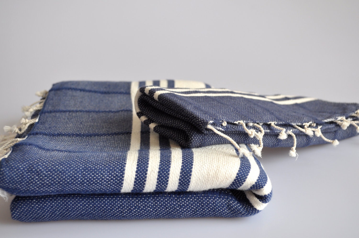 Set of 2 Handwoven Turkish Bath Towel - Efes Peshtemal - Hand Towel - Peshkir