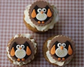 Fondant Toppers Preppy Owls - Perfect for Birthdays, Weddings, Special Occasions