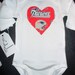 NFL Football New England Patriots Heart shape logo Onesie Super Bowl Outfit girl