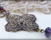 Purple Victorian Necklace