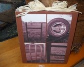 HOME Alphabet Photography Large Wooden Block