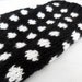 Small Dog Sweater - Black and White Polka Dot
