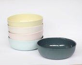 nesting bowl medium - porcelain (slate colour)