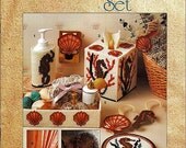 Plastic Canvas Pattern Seaside Bath Set Annies Attic 87R11