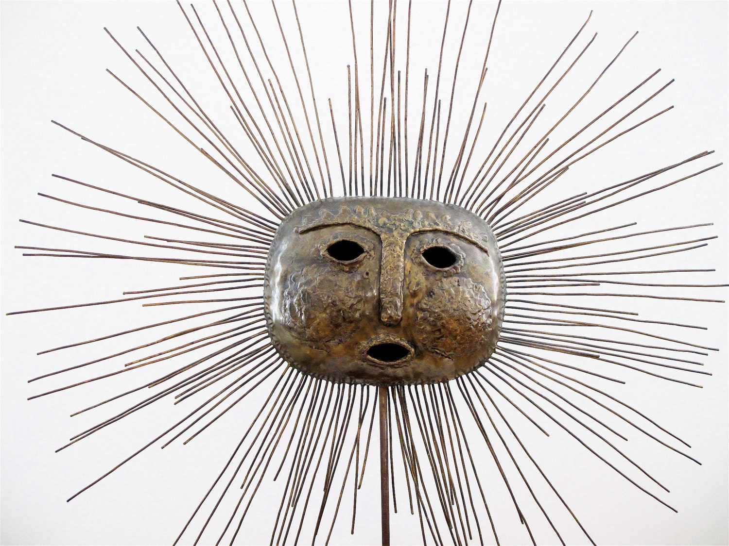 Huge Mid Century Bronze Sun Sculpture, Emaus