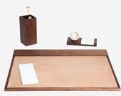 Desk Accessories in Walnut