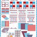 Vintage Blue Carnival Circus Birthday Party Package Personalized FULL Collection Set - PRINTABLE DIY - PS801CA1x