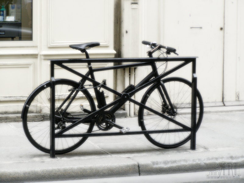 FREE SHIPPING Black Friday Cyber Monday Bike print, Paris, France, retro decor, vintage bicycle, fine art photography, 5x7 (13x18) - AnnaKiperPhoto
