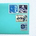 GRAB BAG - Assorted Blues - Vintage un-used postage stamps - to post 5 letters - or use in scrapbooking or craft projects