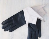 Reserved for Nathalie UNIQUE AVANT GARDE Leather Gloves