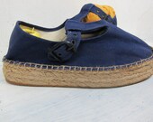 So Cute Navy Blue Vintage Espadrilles