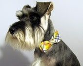 Grey Poupon - Plaid - Bowtie Adjustable Dog Collar