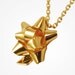 18k knot star necklace
