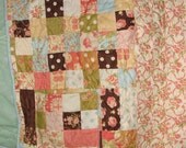 Quilted Wrap - Breakfast at Tiffany's Fig Tree Snuggle Backed, quilted shawl