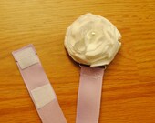 Lavendar Flower Pacifier Clip