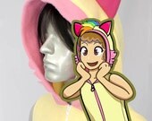 Sherbet Rainbow Raccoon Vest, Costume, Hoodie, Vest, Jacket, Hand-made, Cosplay