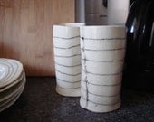 Porcelain Cup - Tall and Striped